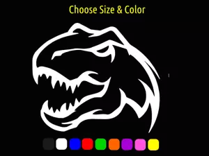 Calcomanía Ventana Tyrannosaurus Rex T Rex Tribal Dinosaurio Laptop ELIGE TAMAÑO COLOR - Imagen 1 de 4