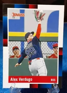 2022 Panini Donruss 2 Card Lot Alex Verdugo 1988 Retro SP and Base Red Sox - Picture 1 of 7