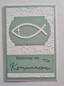 Einladung zur Kommunion , Klappkarte , Grußkarte - Bild 1 von 1