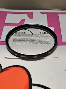Vivitar 62 mm UV-Haze Screw In Filter Made in Japan - Picture 1 of 3