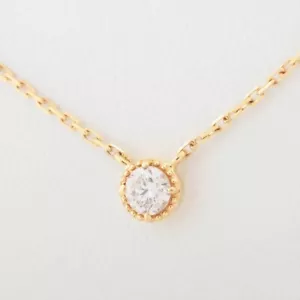 Agete Diamond Necklace K18 (YG) 1.1g 0.07 - Picture 1 of 5