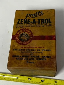 Vintage Box Full of Pratts Zene-A-Trol worming powder - Picture 1 of 8