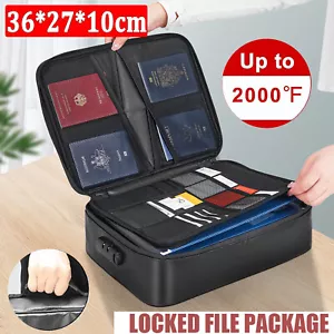 Feuerfeste Tasche Dokumententasche Geldkassette Aufbewahrungstasche 3-lagige Bag - Bild 1 von 12