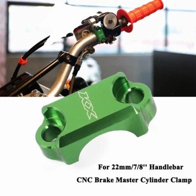 For KAWASAKI KX125 KX250F KX450F KX65 KX85 7/8'' CNC Brake Master Cylinder Clamp - Image 1 of 4
