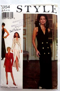 STYLE SEWING PATTERN 2354~MISSES DOUBLE BREASTED,PANELLED EVENING DRESS~SZ 8 -18 - Picture 1 of 4
