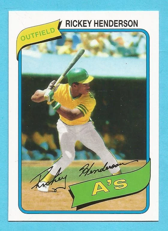 RICKEY HENDERSON Singles & Inserts (with Pictures) / You Pick The Cards - Image 1 of 1