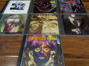 80S HARD ROCK CD LOT GTR NIGHT RANGER RUSH VAN HALEN WHITESNAKE RAINBOW TESTED - Picture 1 of 4