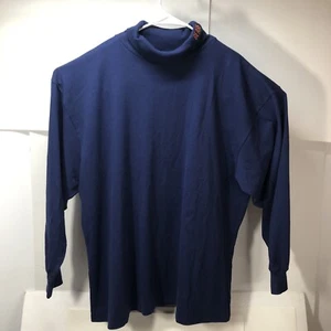 Vintage Men's XXL Chicago Bears Turtleneck Made in USA Teamwork Navy Blue - Picture 1 of 6