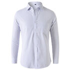 Men's Dress Shirts Long Sleeves Button Down Formal Business Casual Shirts Tops