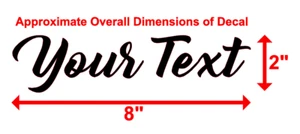 Custom Vinyl Lettering Text Decal Name Car Truck Boat Sign Banner Window Sticker - Picture 1 of 1