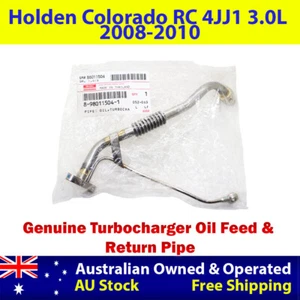 Genuine Turbo Oil Feed & Return Pipe For Holden Colorado RC 4JJ1 3.0L 2008-2010 - Picture 1 of 7