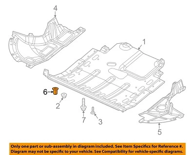 CHRYSLER OEM 11-23 Avenger Escudos contra salpicaduras-Tuerca protectora lateral 6106161AA Foto 1 de 2