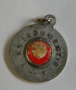 Relic medal round pendant charm St Saint Anne De Beaupre mother of Virgin Mary - Picture 1 of 3