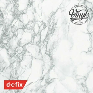 90cm D-C-Fix WHITE/GREY MARBLE 5312 Kitchen Wrap Sticky Back Vinyl 1-15m long - Picture 1 of 2