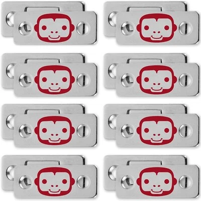 RUBY Monkey Magnets AS-SEEN-ON-TV, Cabinet and Drawer Magnet Sets, Fast and Easy