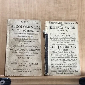 1697 Jacob Arrhenius - Two Scarce Pamphlets - Swedish Theology  - Picture 1 of 10