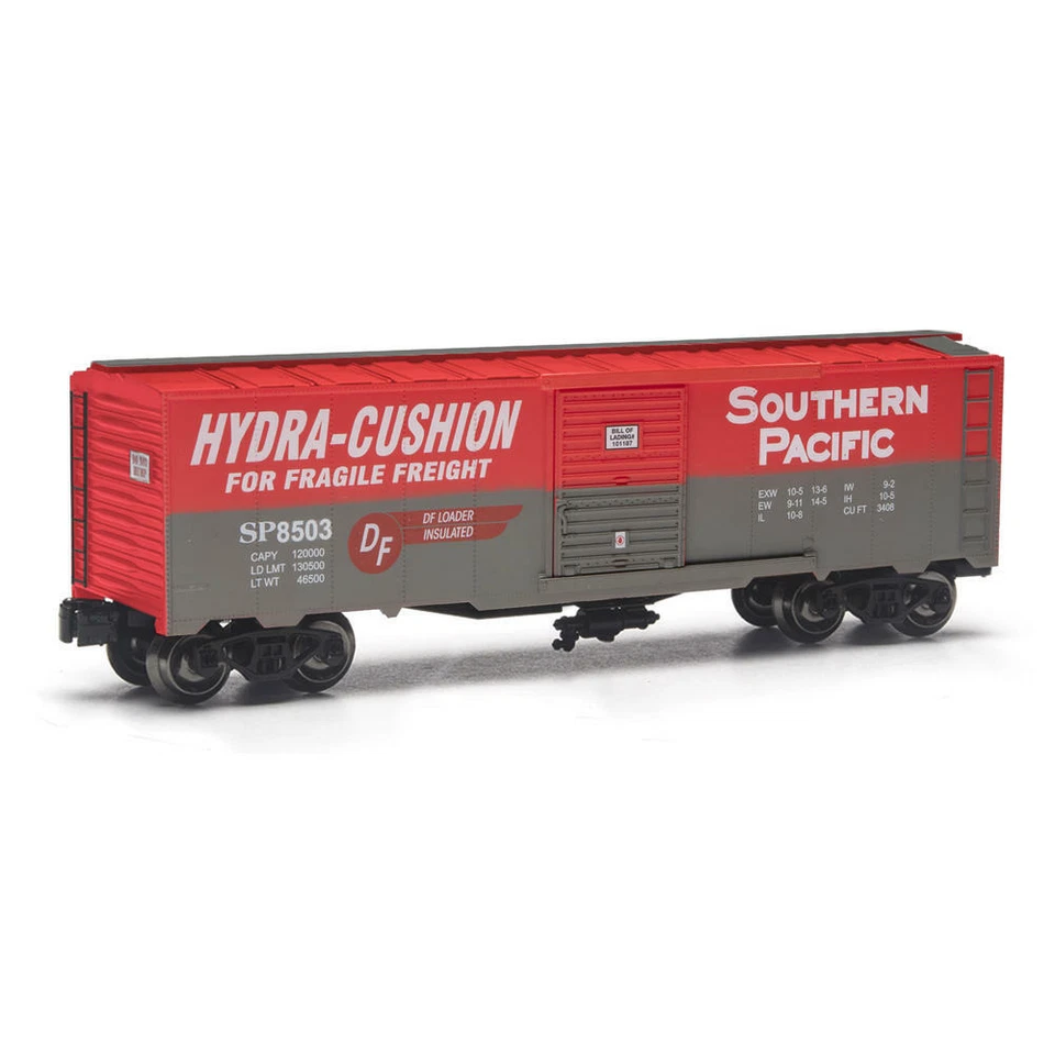 Menards  O-Gauge  Southern Pacific Hydro-Cushion Box Car New Release - Image 1 of 1