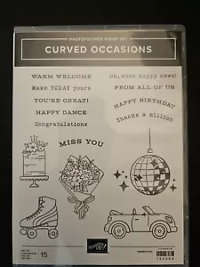 Stampin Up! CURVED OCCASIONS Photopolymer Stamp Set - Picture 1 of 3