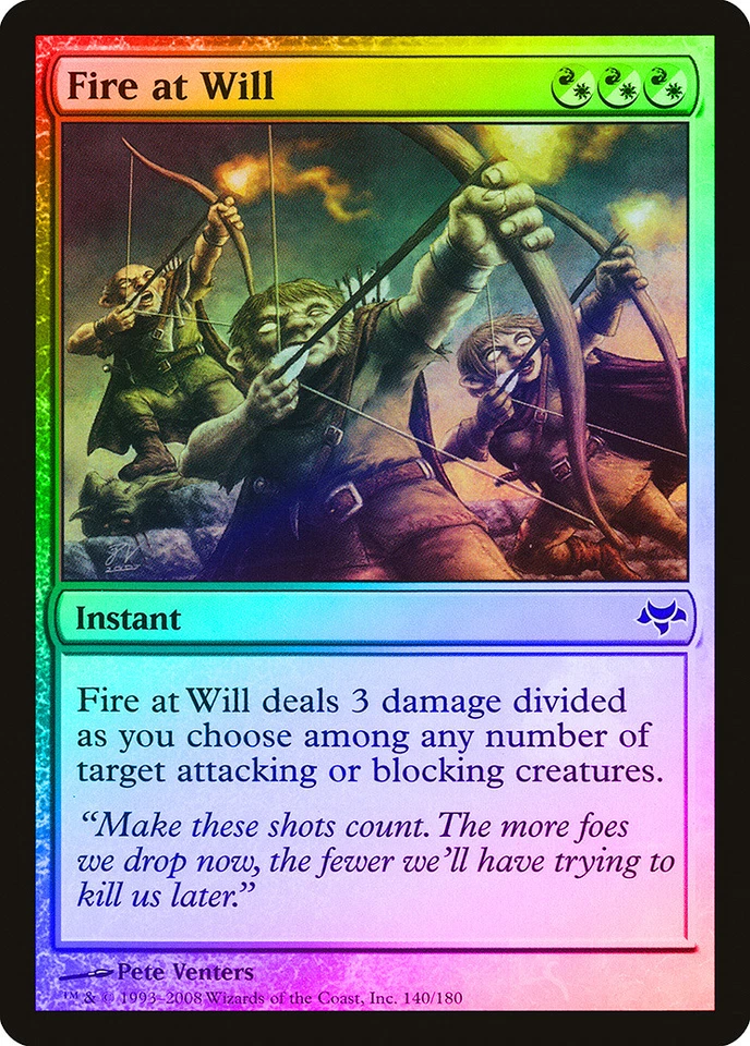 Fire at Will FOIL Eventide NM White Red Common MAGIC GATHERING CARD ABUGames - Image 1 of 1