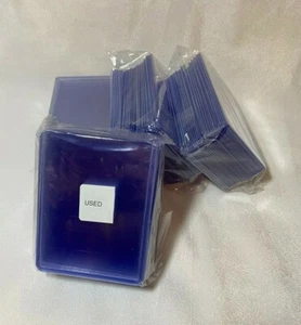 100 Stck. 3"x4" Sportkarte durchsichtig Toplader 35 Pt. - gebraucht gemischt mit NEU - Bild 1 von 12