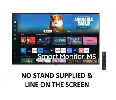 SAMSUNG M5 LS27DM500 27" Full HD 1080p LED Gaming Monitor Smart TV With Speakers - Image 1 of 4