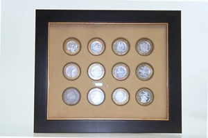 CASINO SILVER .999 STRIKE SET 12 TOKENS COINS - Picture 1 of 4