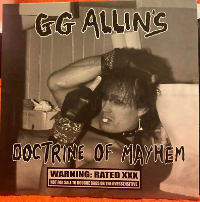 GG Allin Doctrine Of Mayhem 2022 LP BOR Official BnB BOR Reissue Release Foto 1 de 3