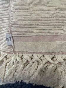 Lot Set 4 Ivy Luxury Bath Essentials Turkish Cotton Fringe Kitchen Hand Towels - Picture 1 of 8
