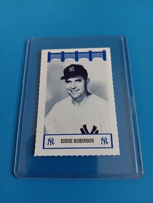 Eddie Robinson The Wiz Yankees Of The 50's - New York Baseball Card SGA AT&T  - Image 1 of 2