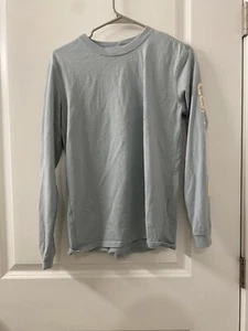 Carhartt Boys' Long Sleeve Crewneck T-Shirt S 4-6 Blue Hardworking Gear - Picture 1 of 5