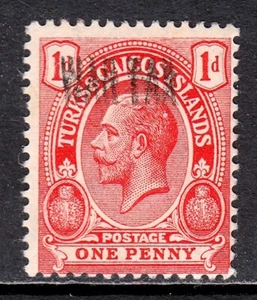 TURKS & CAICOS ISLANDS — SCOTT MR3b — WAR TAX DOUBLE OVERPRINT — MH — SCV $65 - Bild 1 von 2