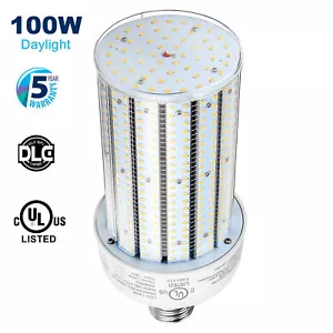100W LED Corn Light Large Area Warehouse Workshop High Bay Wall Pack Replac Bulb - Picture 1 of 10