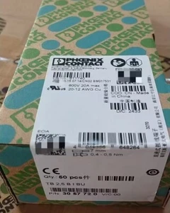 50PCS Phoenix Contact 3057720 straight through terminal block TB 2,5 B I BU - Picture 1 of 2