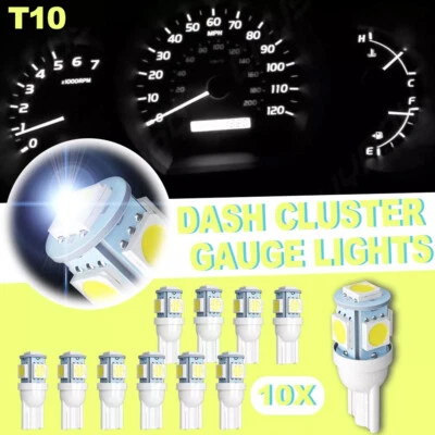 Dash Instrument Cluster Gauge WHITE LED LIGHT BULB KIT For 97-2001 Toyota Camry - Image 1 of 4