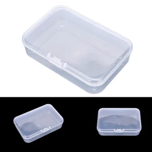 Trasparente Plastica Trasparente Con Coperchio Scatola Portaoggetti Raccolt CR - Foto 1 di 10