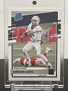 Jordan Love 2020 Panini Chronicles Donruss Green Press Proof Rookie #7 Packers - Foto 1 di 3