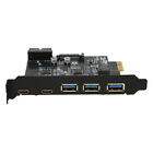 Pcie 1X To Usb Expansion Card 3Xusb30 2Xtype C 19Pin 5 Port Expansion Adapt Gd2
