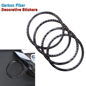 for BMW F30 F34 2013-2019 Real Carbon Fiber Door Panel Speaker Ring Trim Cover - Picture 1 of 7