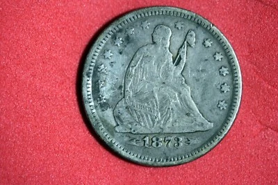ESTATE FIND 1873 - SEATED QUARTER W/ARROWS!!  #N06852 - Image 1 of 2