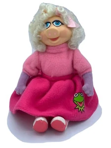 VINTAGE 1989 DIRECT CONNECT MISS PIGGY PINK KERMIT SKIRT STUFFED ANIMAL PLUSH - Picture 1 of 7