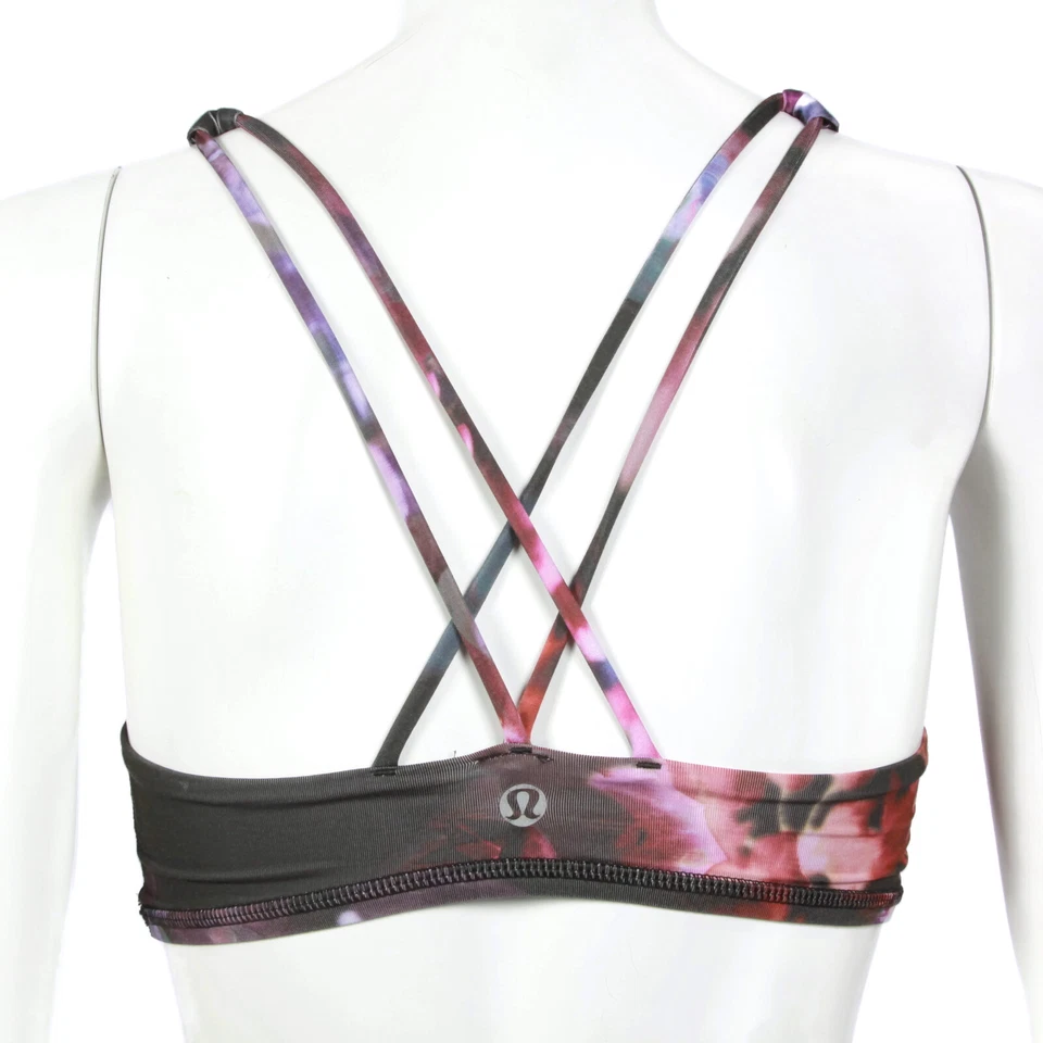 Sujetador bralette LULULEMON con tiras colorido estampado fotográfico de flores para mujer 4 - IN 011 Foto 1 de 4
