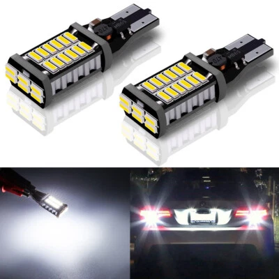 Lâmpadas de LED brancas de reserva reversa W15W 912 921 para Toyota Camry 2018-2024 - Imagem 1 de 4