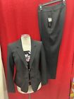 EVAN PICONE  PANT SUIT /SIZE 8/NEW WITH TAG/RETAIL$200/INSEAM 31"/BLACK