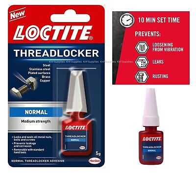 LOCTITE Threadlocker Medium Fast Acting Nut & Bolt Thread Lock Sealant Adhesive • 5.95£