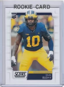 DEVIN BUSH II ROOKIE CARD 2019 Score RC Football MICHIGAN WOLVERINES STEELERS - Bild 1 von 2