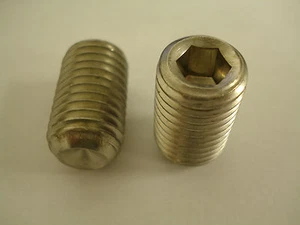 25 - 3/4-10 x 1-1/4" Cup Point Socket Set Screws, 18-8 Stainless Steel - Picture 1 of 2