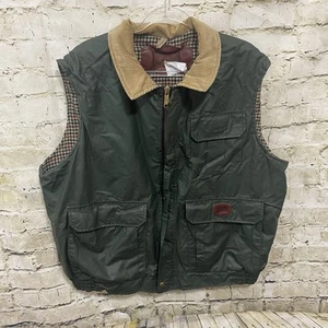 Vtg Woolrich Wax Sportsman Field Vest Mens XL Wool Blend Lined Corduroy Collar - Picture 1 of 6