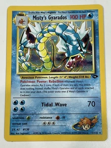Misty’s Gyarados 13/132 Holo Rare Gym Challenge Pokemon Card MP - Picture 1 of 7
