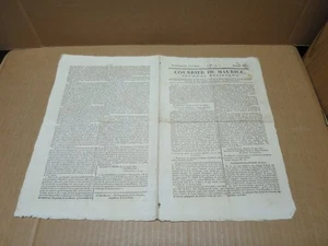 ILE MAURICE rare ancien journal politique COURRIER DE MAURICE N°4 de 1823 - Picture 1 of 2