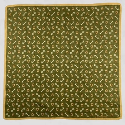 复古 Paolo Gucci 手帕领巾头巾口袋方形 — 第 1/4 张图片